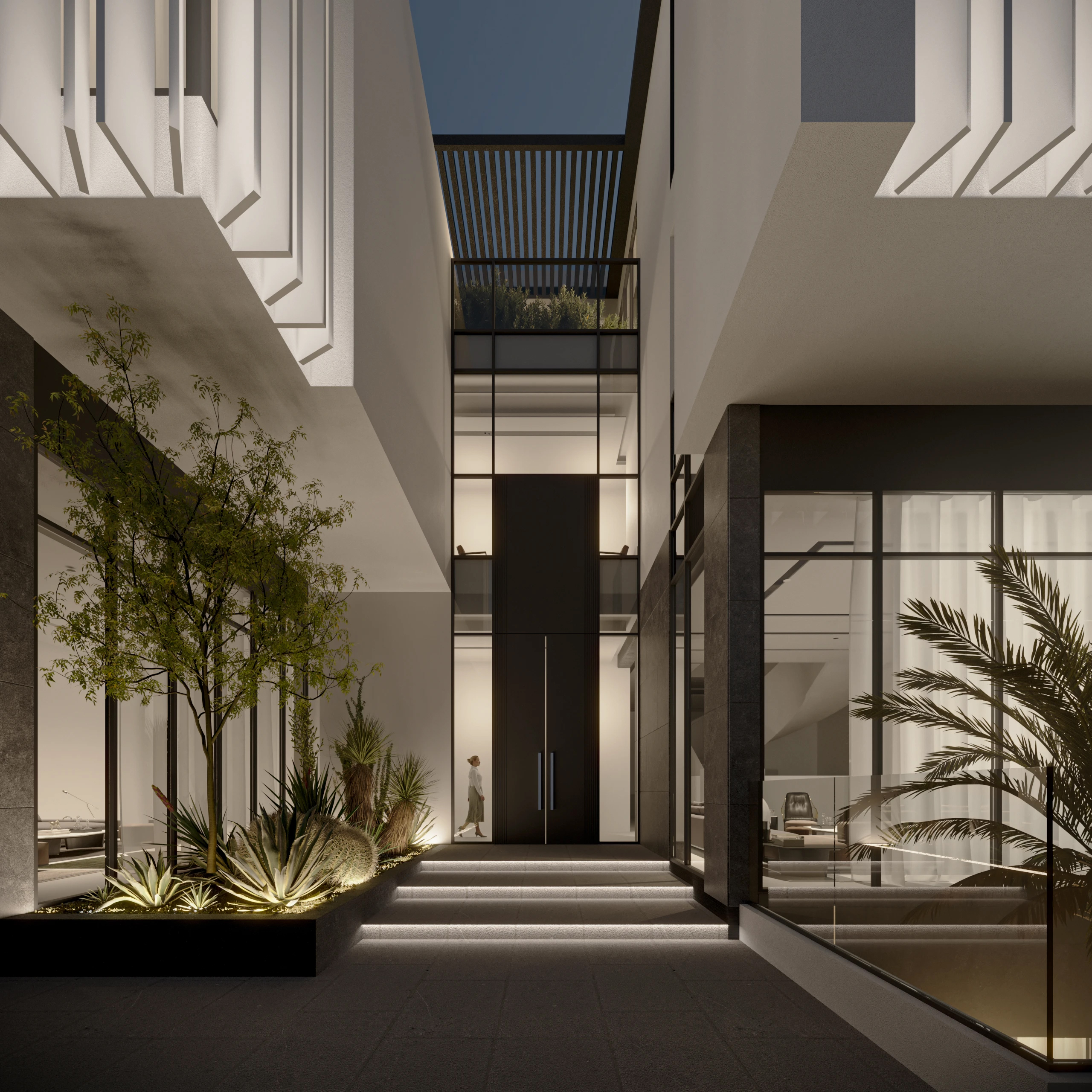 001 Villa — exterior architectural visualization