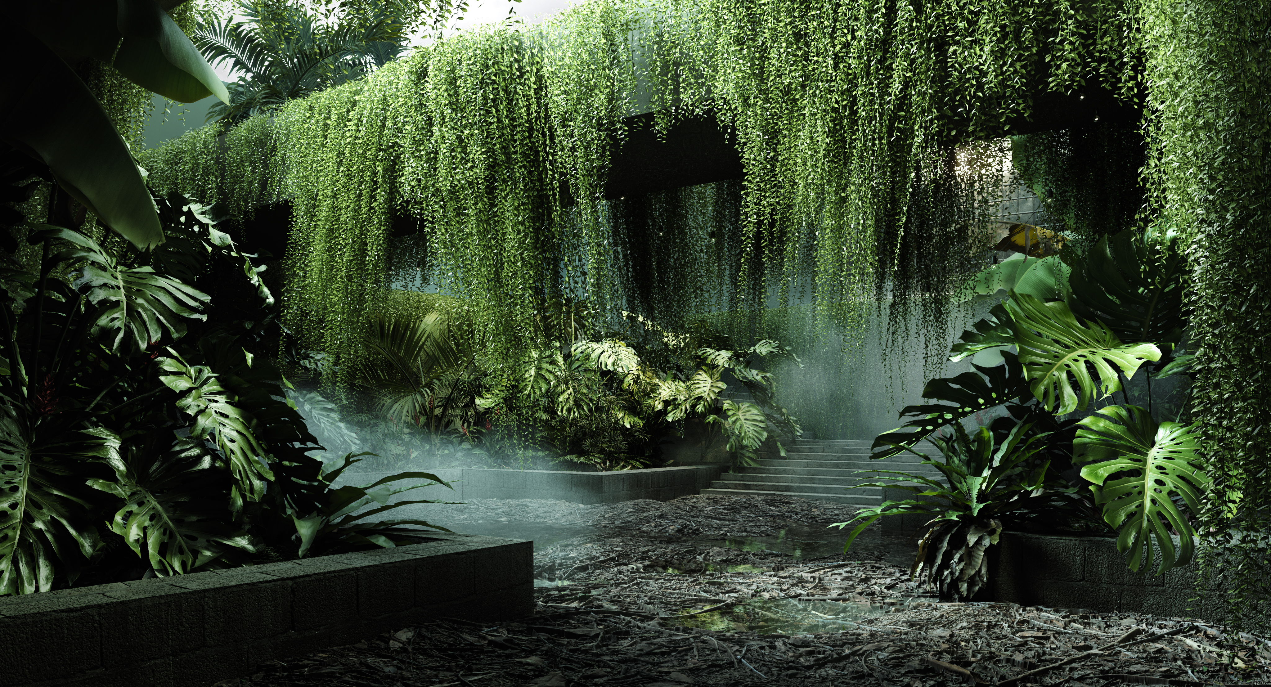 Lush space — exterior architectural visualization